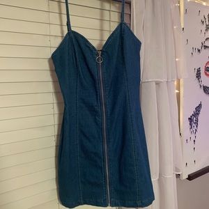 Stretchy jean dress